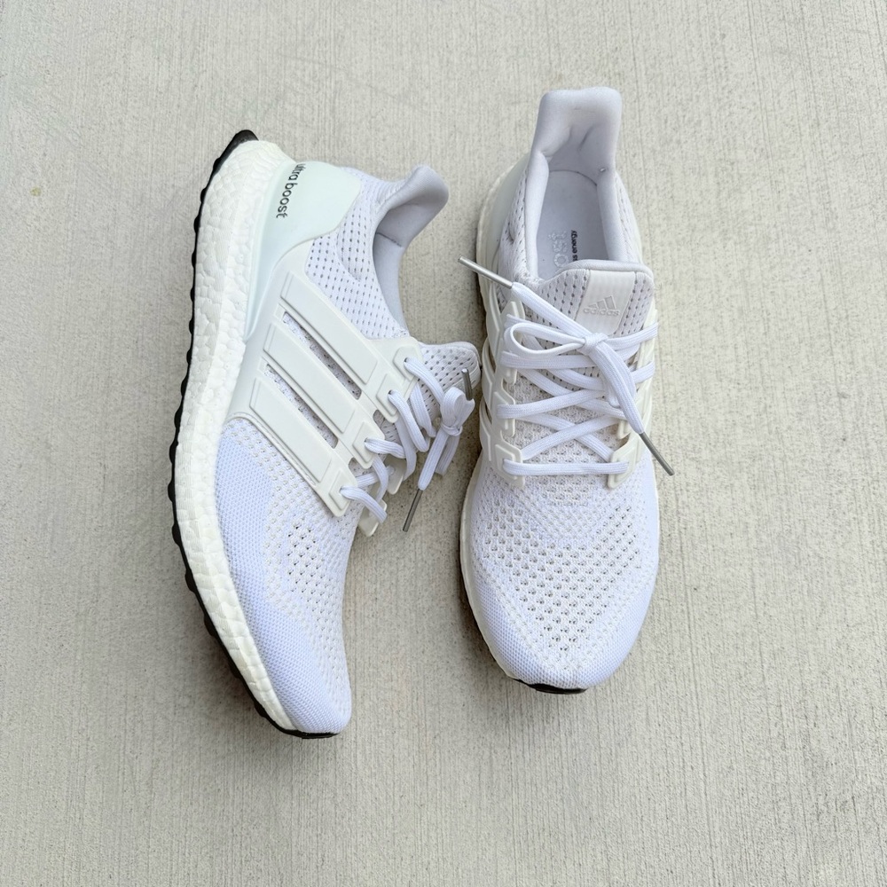 adidas UltraBoost 1.0 DNA Triple White Sneakers Men's 10.5 S77416 Running Shoes